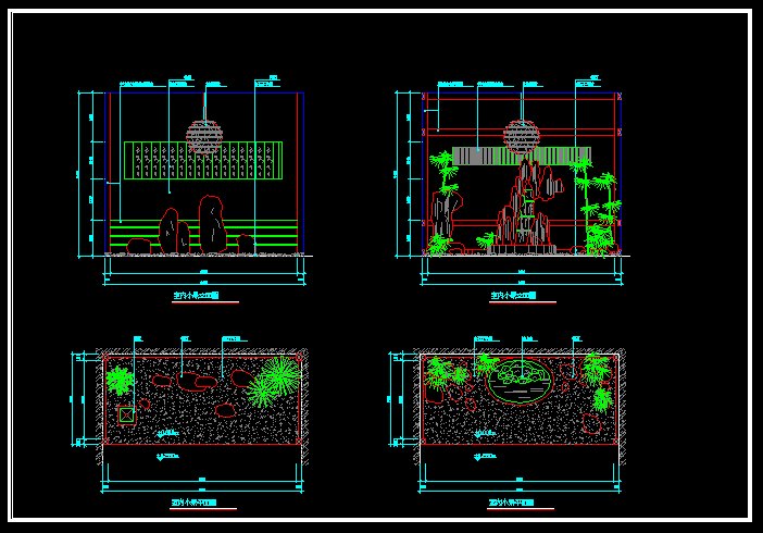 ★景觀設計Autocad模板 景觀園藝配置 景觀流水設計 景觀配景 景觀施工圖 景觀園藝 景觀植栽