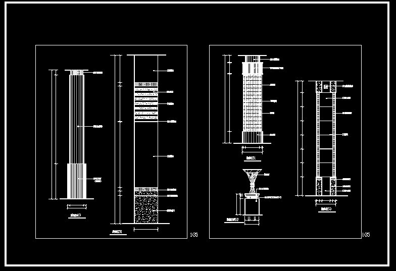★歐式古典羅馬柱設計Autocad模板 歐式古典線板 歐式古典裝潢設計 歐式古典施工圖 歐式古典元素