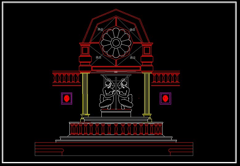 ★歐式古典設計Autocad模板 歐式古典造型設計 歐式古典窗花圖 歐式古典元素